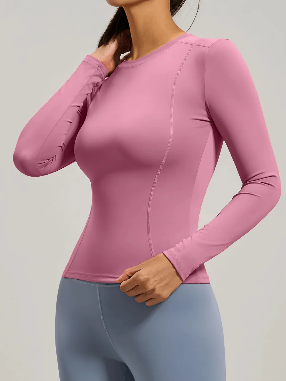Elastic Sport Long Sleeve Top Women Yoga Sport Top Fitness Women's Long Sleeve