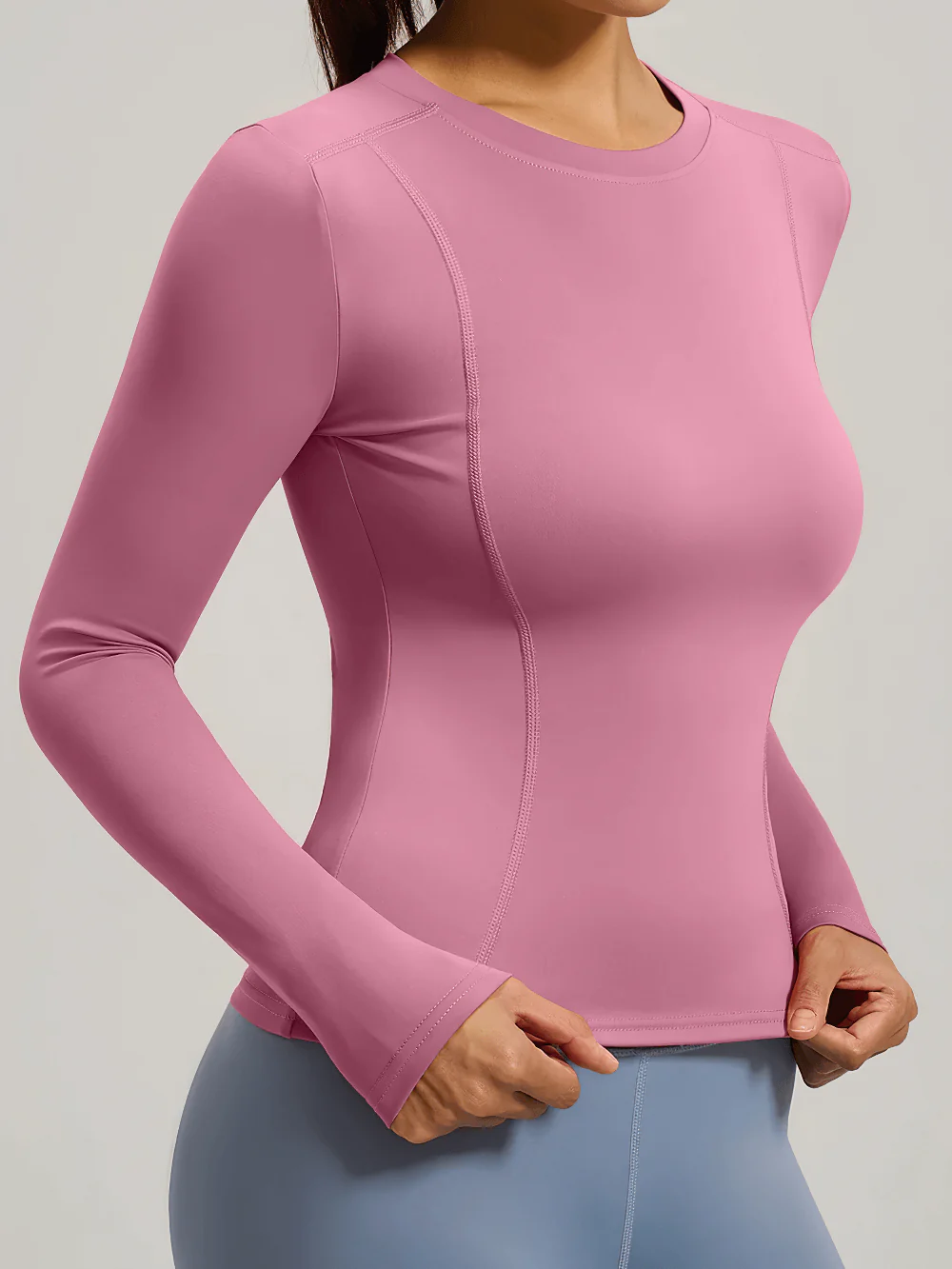 Elastic Sport Long Sleeve Top Women Yoga Sport Top Fitness Women's Long Sleeve