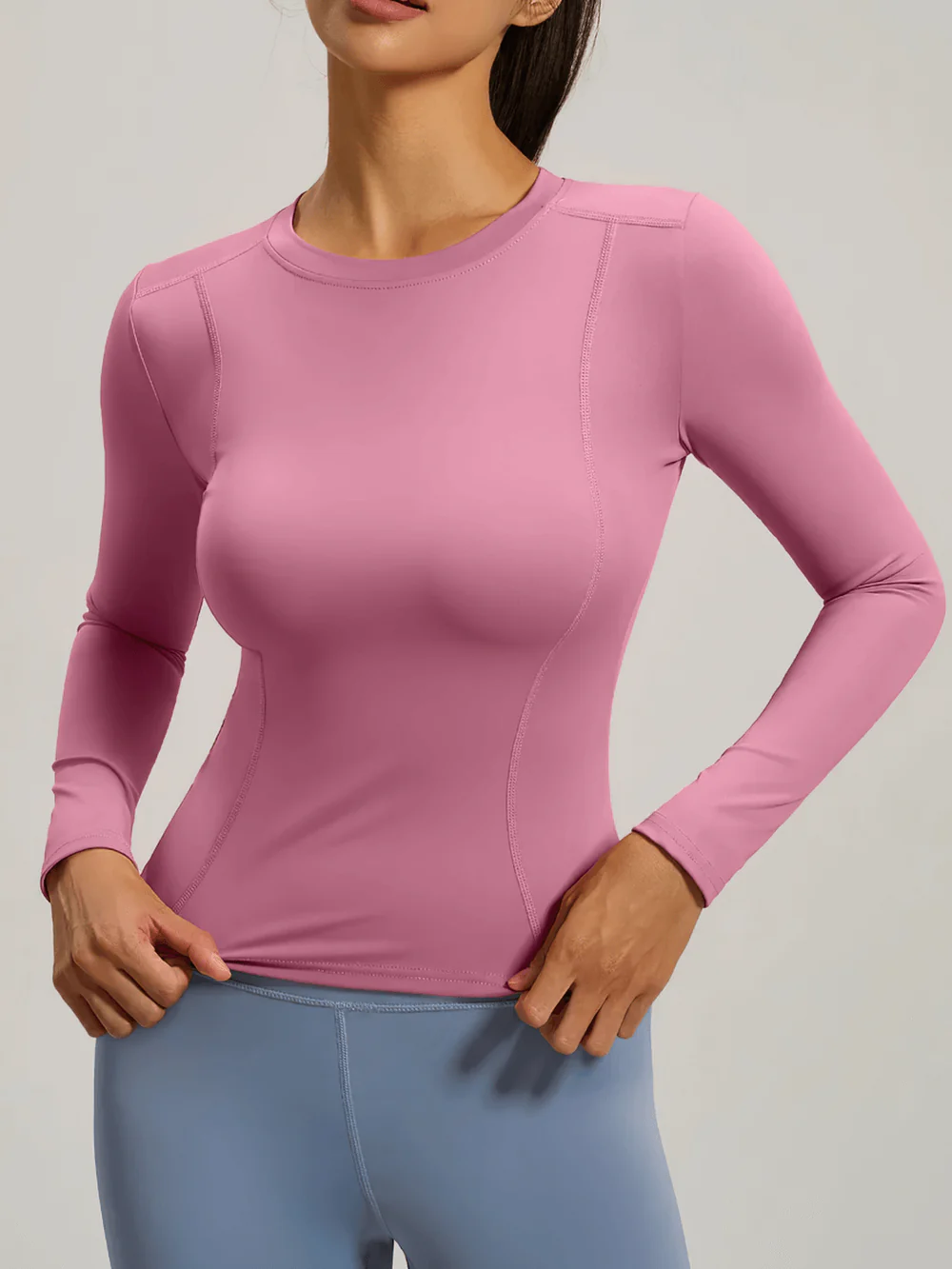 Elastic Sport Long Sleeve Top Women Yoga Sport Top Fitness Women's Long Sleeve
