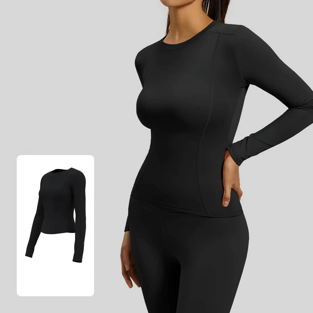 Elastic Sport Long Sleeve Top Women Yoga Sport Top Fitness Women's Long Sleeve