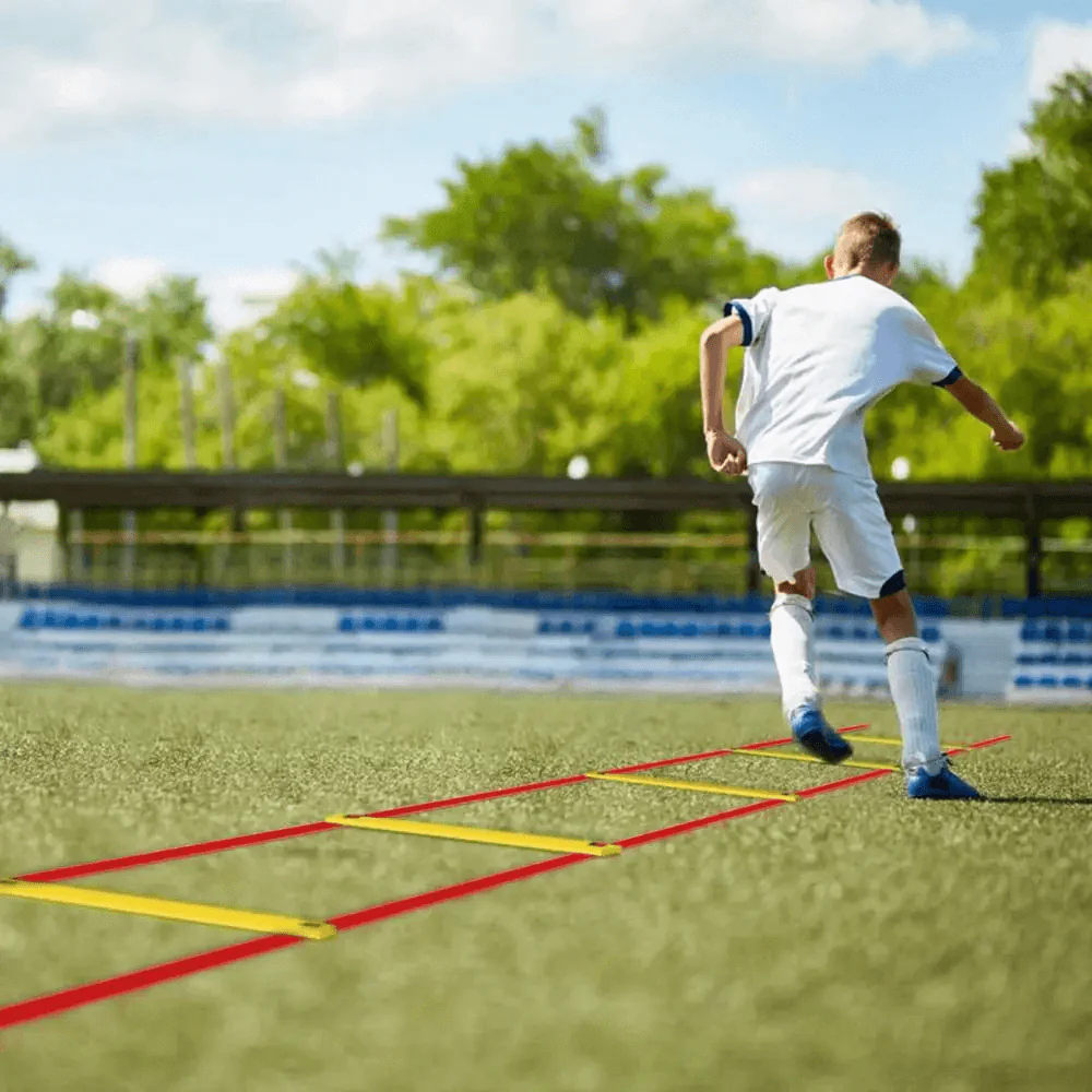 Modular Agility Ladder with Frosted Rungs and Bag Flexible Speed Ladder for Endurance and Footwork