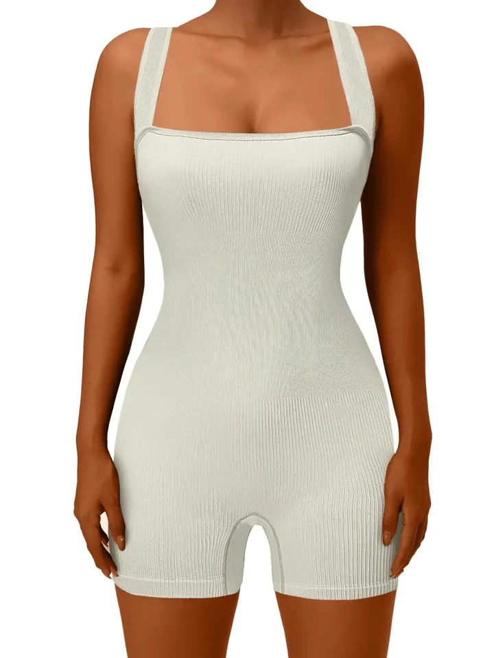 Women's One Piece Tank Gym Exercise Jumpsuit Rompers Bodysuits