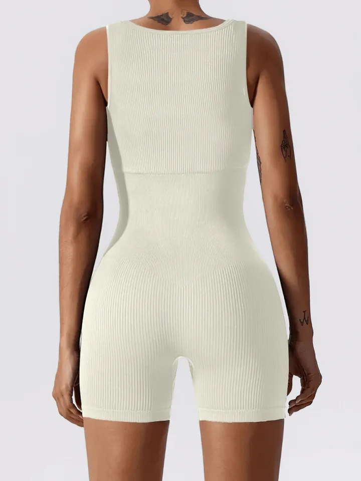 Women's One Piece Tank Gym Exercise Jumpsuit Rompers Bodysuits