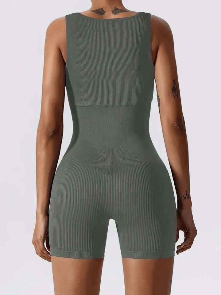Women's One Piece Tank Gym Exercise Jumpsuit Rompers Bodysuits