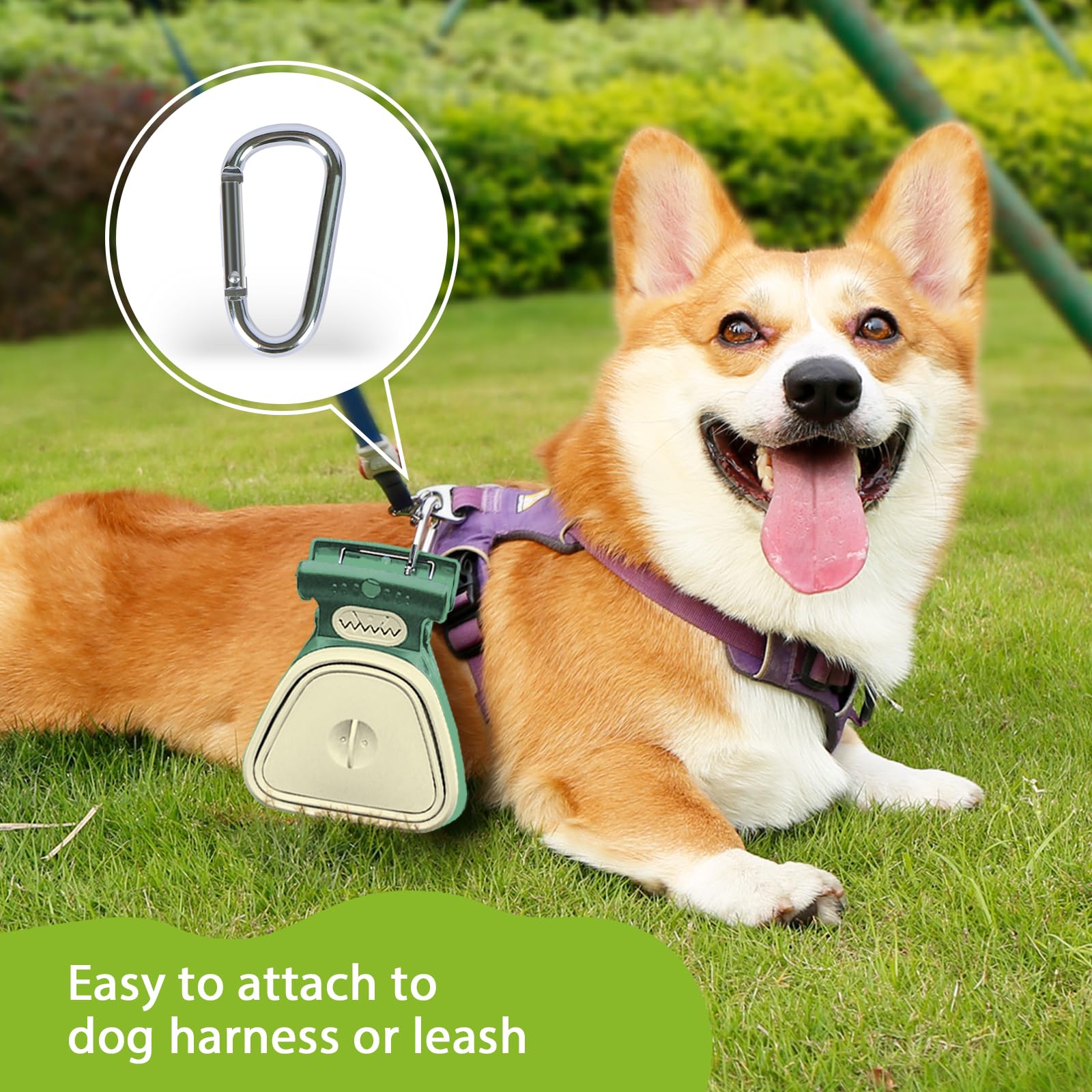 Hands-Free Dog Poop Scooper with Built-In Bag Dispenser