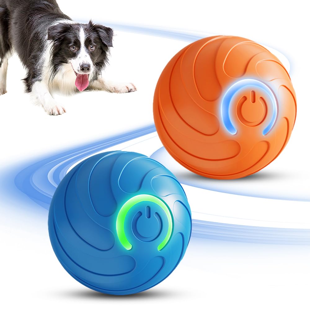 Smart Interactive Dog Ball Toy – Automatic Rolling, Jumping & Bouncing Motion Activated Ball for Dogs, Self-Moving Pet Toy to Keep Puppies Active & Entertained