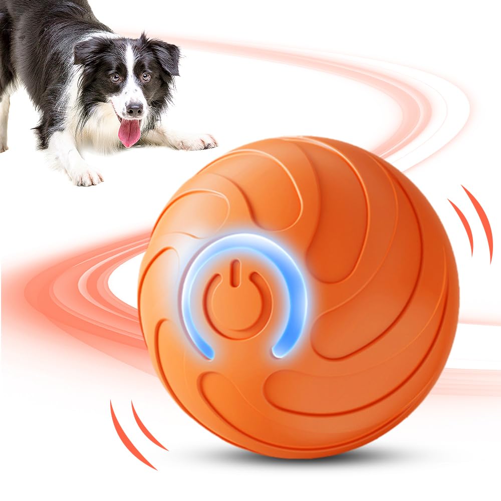 Smart Interactive Dog Ball Toy – Automatic Rolling, Jumping & Bouncing Motion Activated Ball for Dogs, Self-Moving Pet Toy to Keep Puppies Active & Entertained