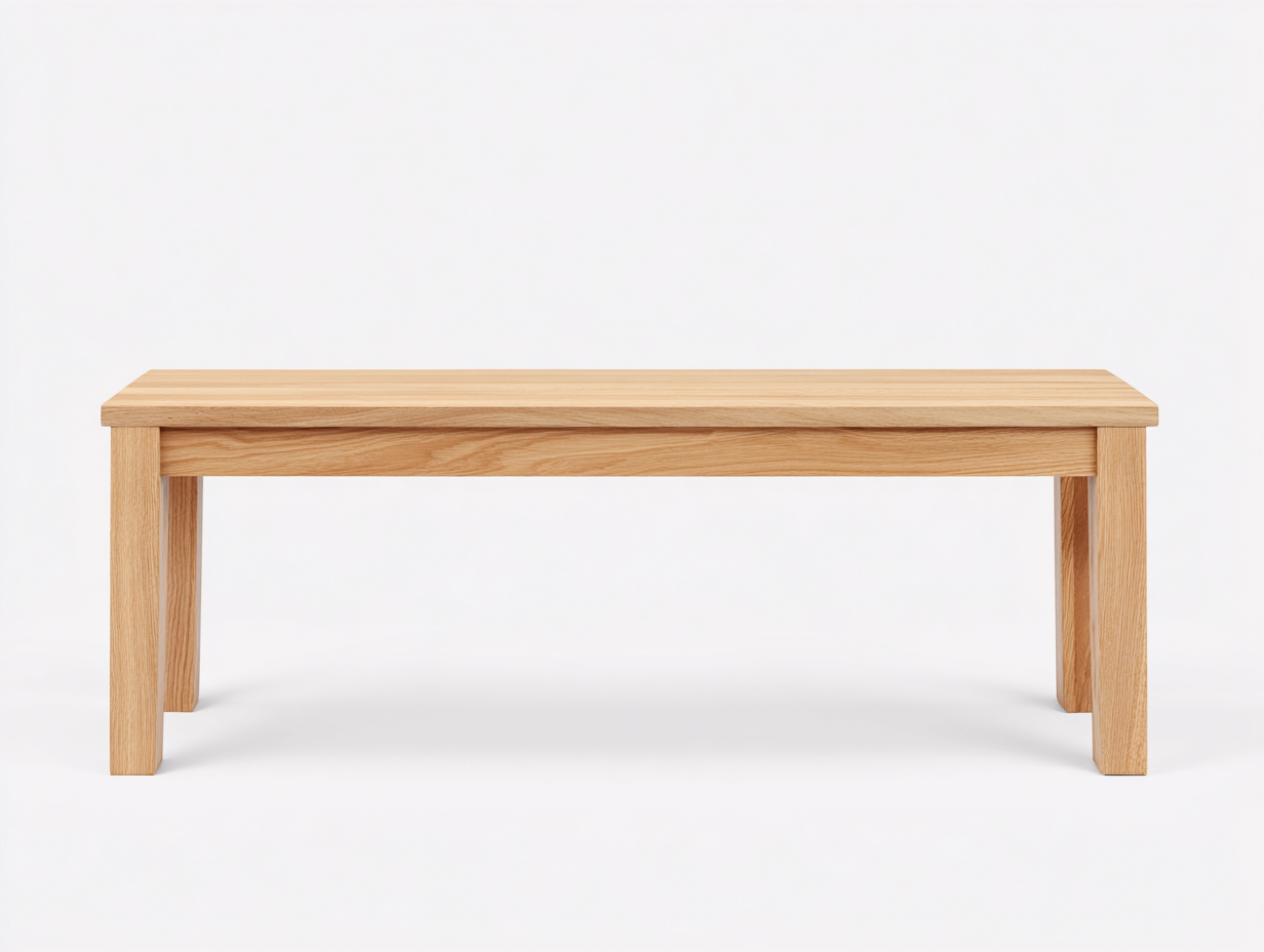 Banco de exterior - madera rectangular - 180x39x46 cm - madera natural - estilo sencillo con estructura robusta-Cottagetnest