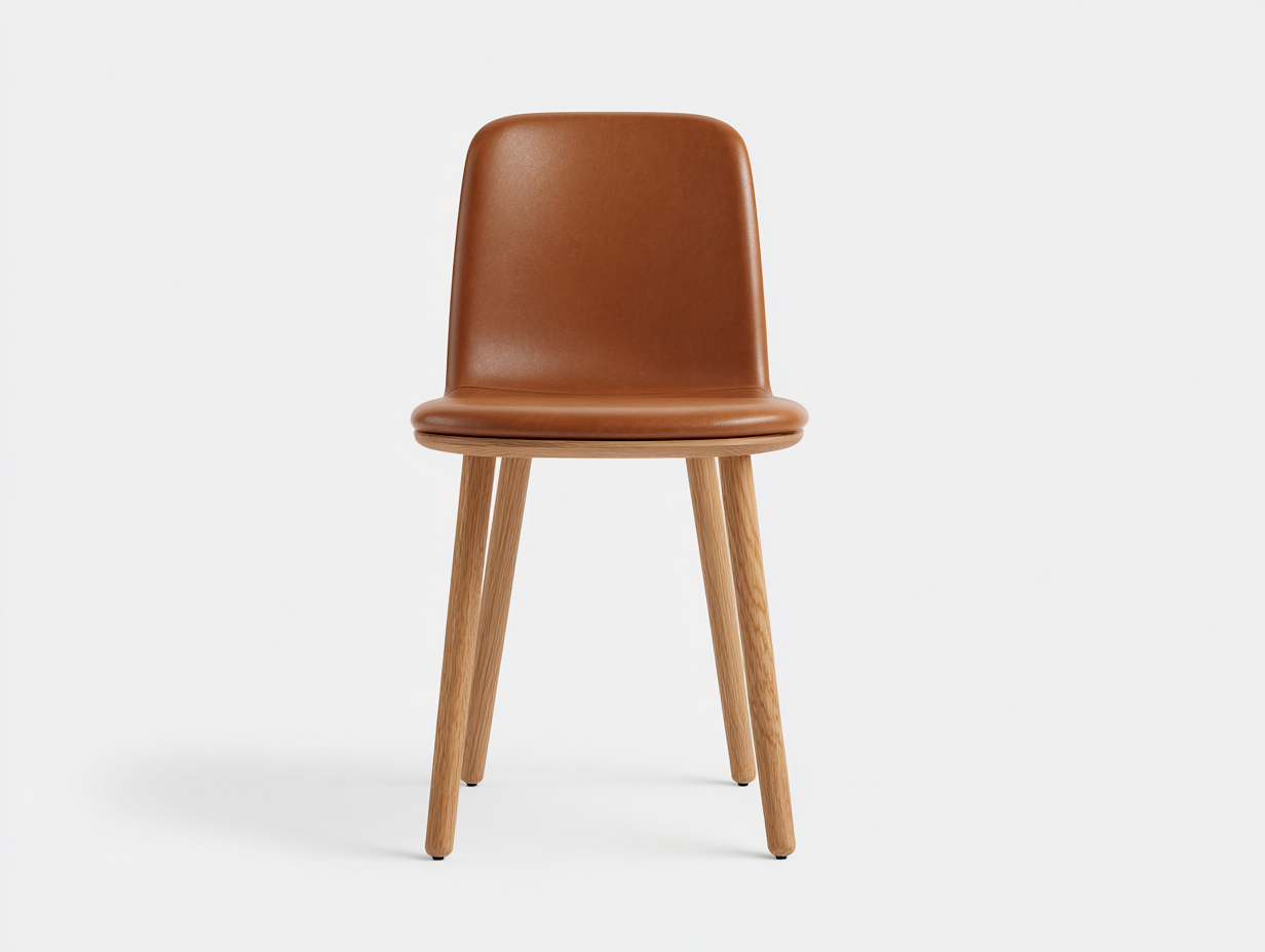 Esszimmerstühle Kunstleder Holz 50x52x82 cm - Braun - Modernes Design für Esszimmer-Oakmylab