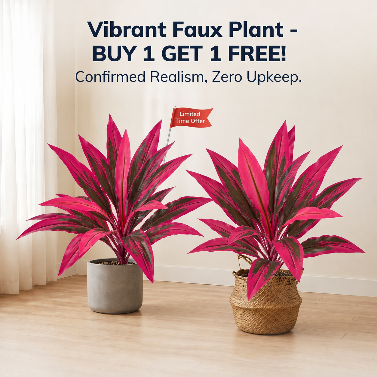 Vibrant Artificial Tropical Plant (Buy 1 Get 1 FREE🎉)