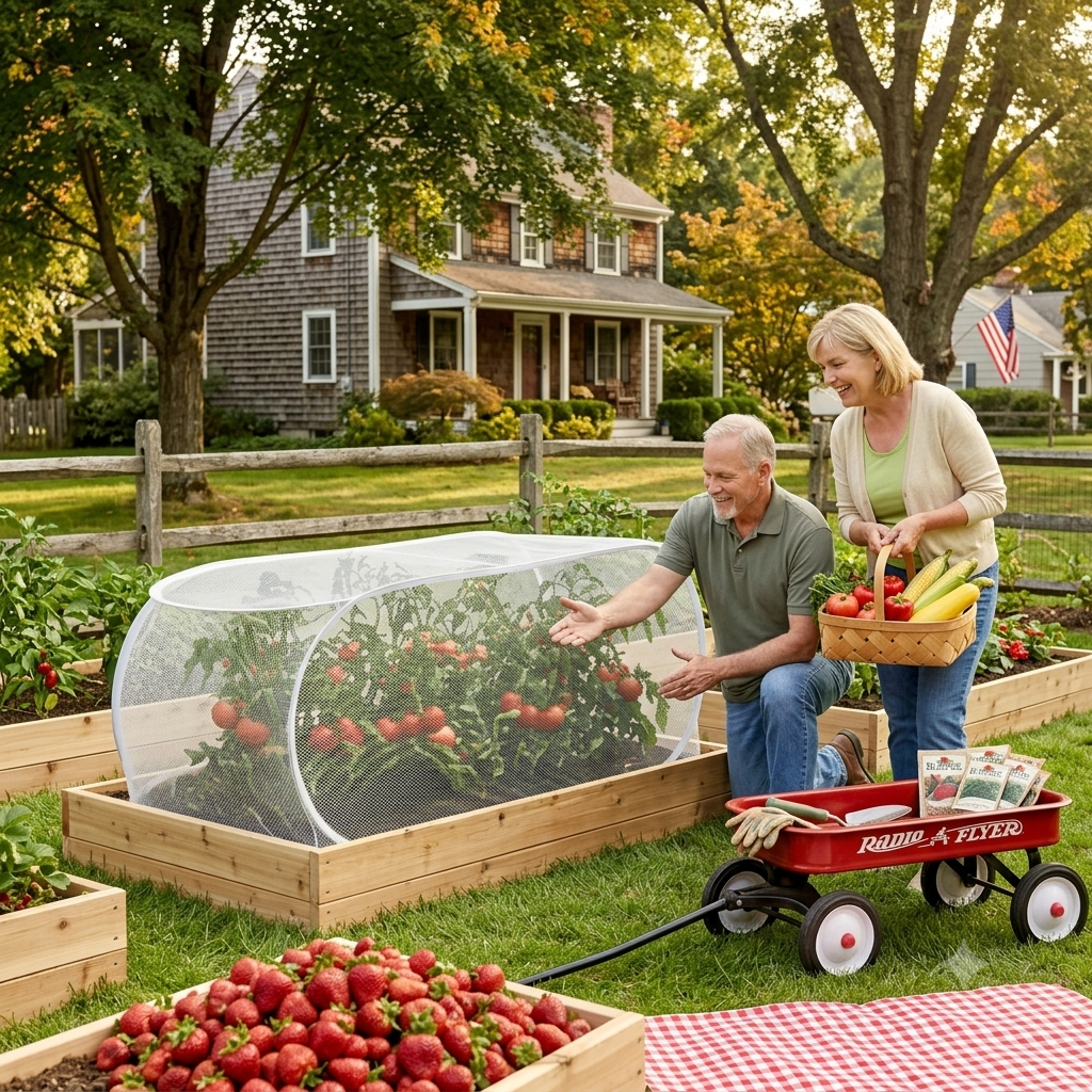 🔥HOT SALE🔥⏳Limited-time 49% off⏰Pop-Up Plant Protection Mesh Cover🌱🛡️