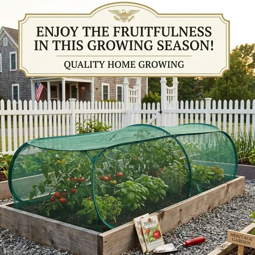 🔥HOT SALE🔥⏳Limited-time 49% off⏰Pop-Up Plant Protection Mesh Cover🌱🛡️