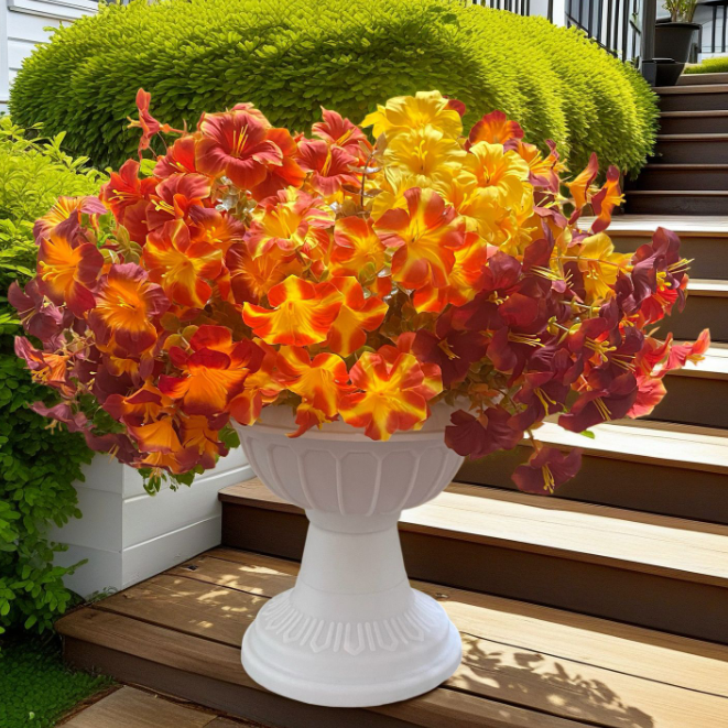 Artificial Large Morning Glory Bouquet Wedding Outdoor Garden Holiday Decor