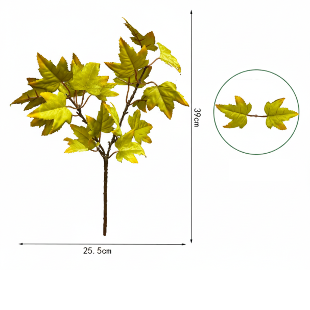 Artificial Autumn Maple Leaves for Home Decoration