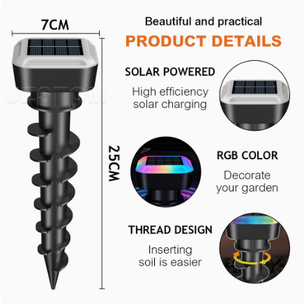 Solar Spiral Ultrasonic Snake & Rodent Repeller for Outdoor Use