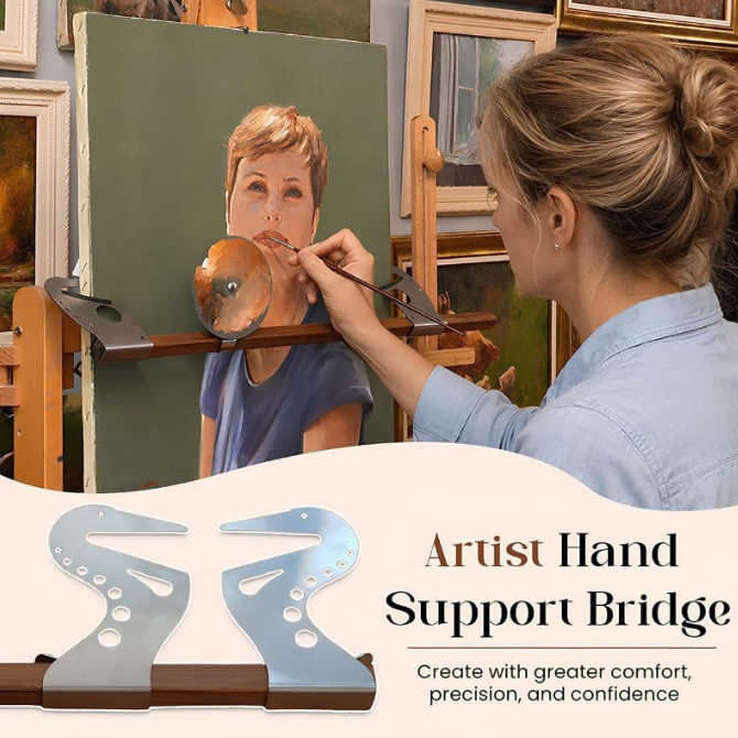 Adjustable Easel Hand Rest Support Bar for Artists