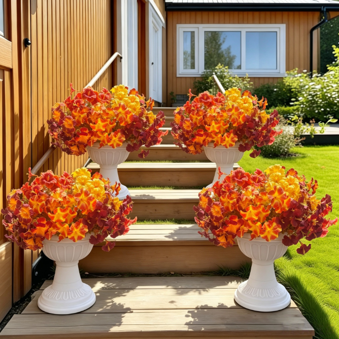 Artificial Large Morning Glory Bouquet Wedding Outdoor Garden Holiday Decor