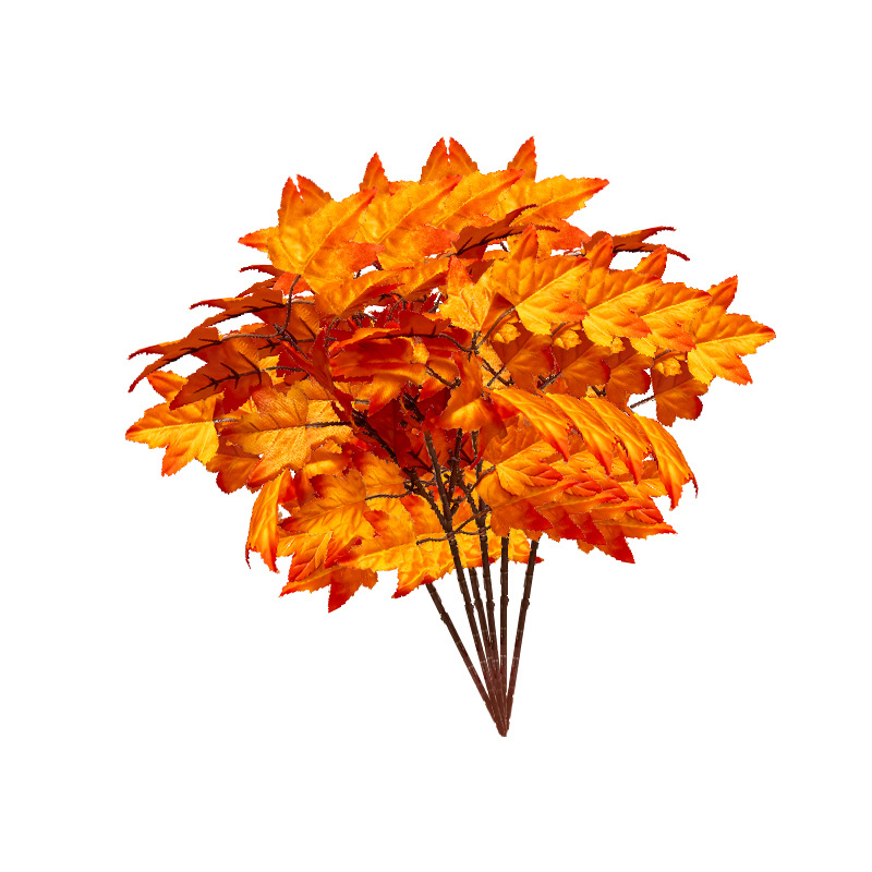 Artificial Autumn Maple Leaves for Home Decoration