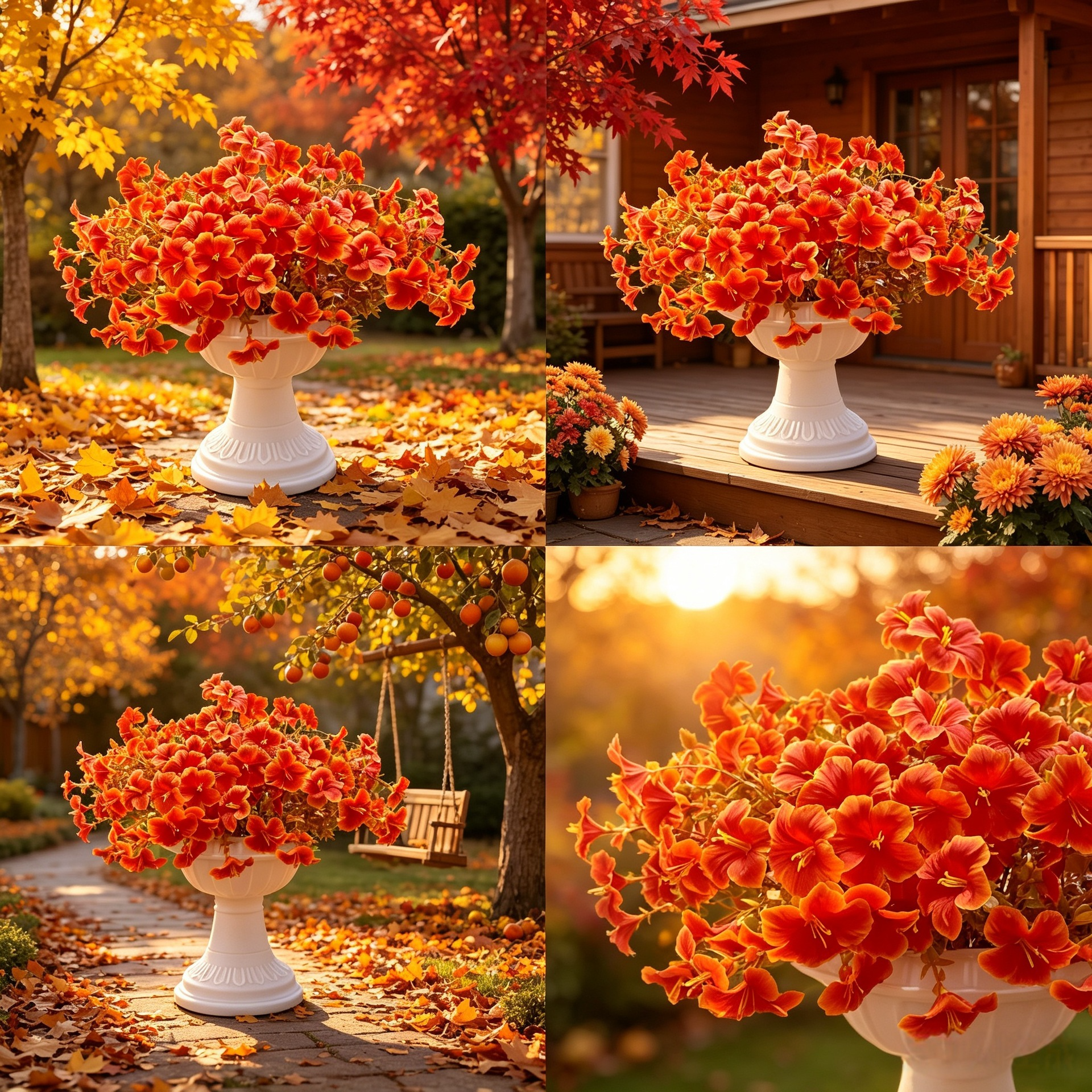 Artificial Large Morning Glory Bouquet Wedding Outdoor Garden Holiday Decor