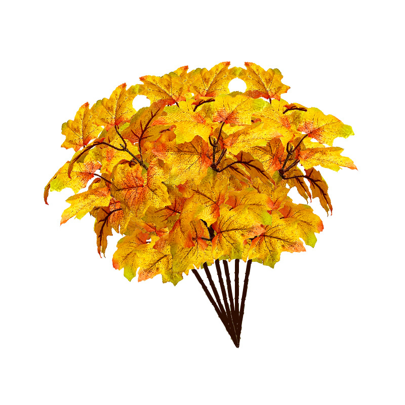 Artificial Autumn Maple Leaves for Home Decoration