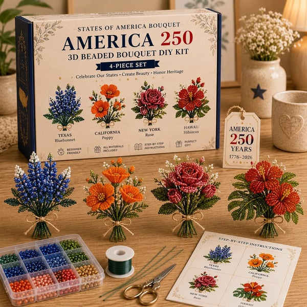 250th Anniversary Beaded Flower Kit