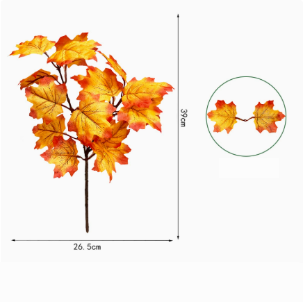 Artificial Autumn Maple Leaves for Home Decoration
