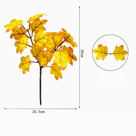 Artificial Autumn Maple Leaves for Home Decoration