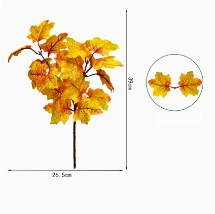 Artificial Autumn Maple Leaves for Home Decoration