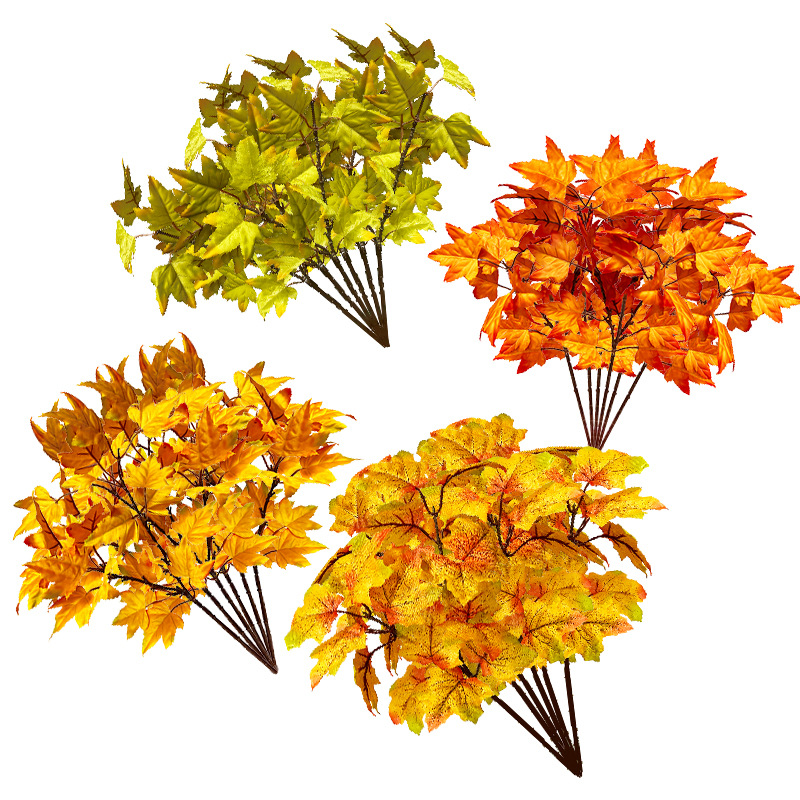 Artificial Autumn Maple Leaves for Home Decoration