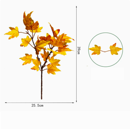 Artificial Autumn Maple Leaves for Home Decoration