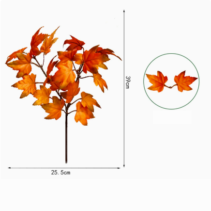 Artificial Autumn Maple Leaves for Home Decoration