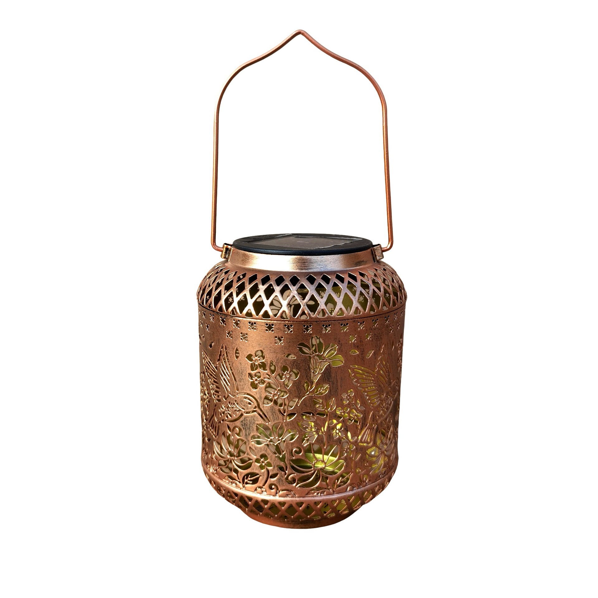 Solar Hummingbird Lantern Outdoor Hanging Light