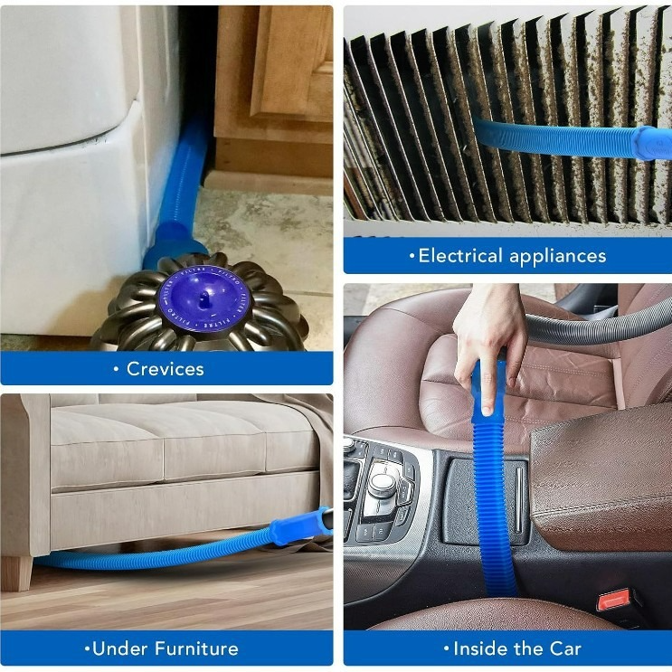 Dryer Vent Cleaner Kit for Vacuum, Lint Remover Brush for Dryer Vent Cleaning