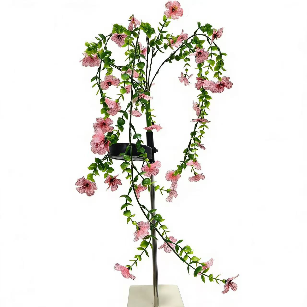Solar LED Artificial Morning Glory Vine Stake Light for Outdoor Garden Decoration