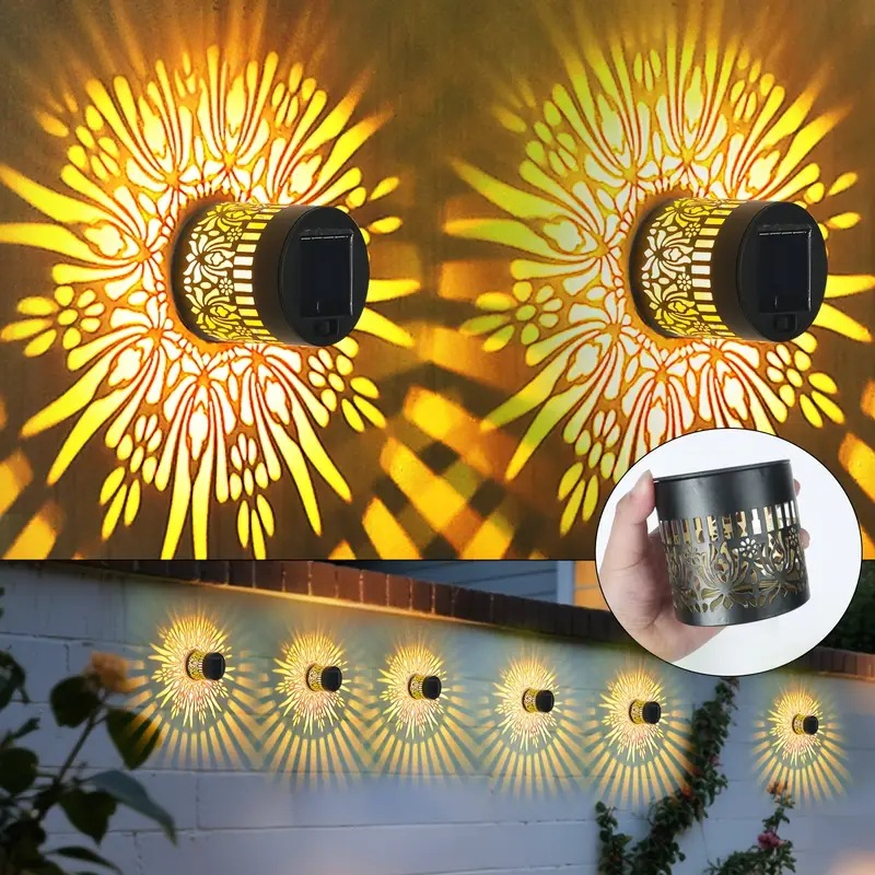 Solar Sunflower Wall Light Outdoor Garden Decorative Landscape Lamp