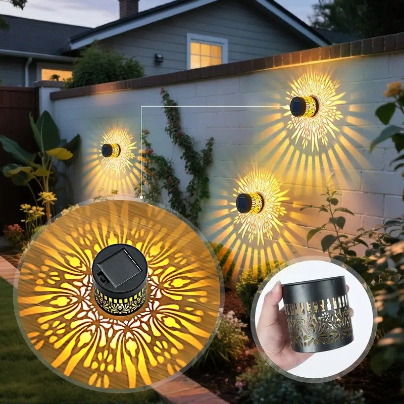 Solar Sunflower Wall Light Outdoor Garden Decorative Landscape Lamp