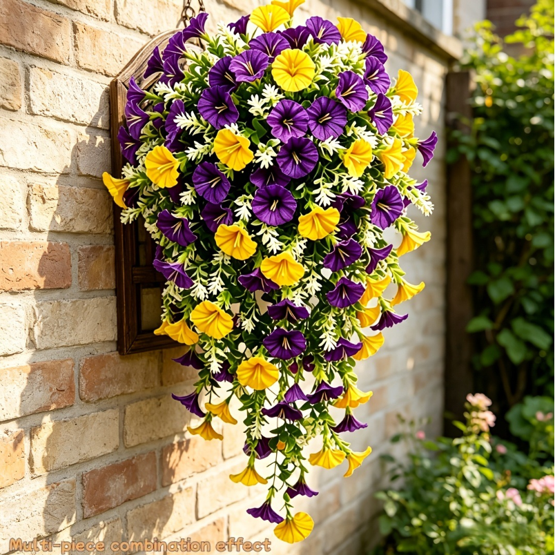 Artificial Morning Glory Vine – Hanging Garden Wall Decor