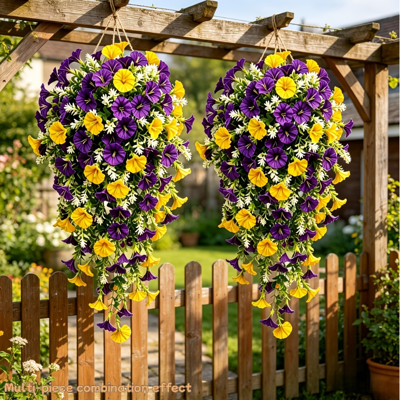 Artificial Morning Glory Vine – Hanging Garden Wall Decor
