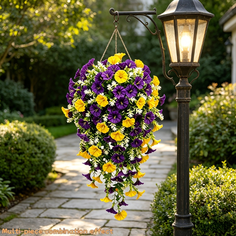 Artificial Morning Glory Vine – Hanging Garden Wall Decor