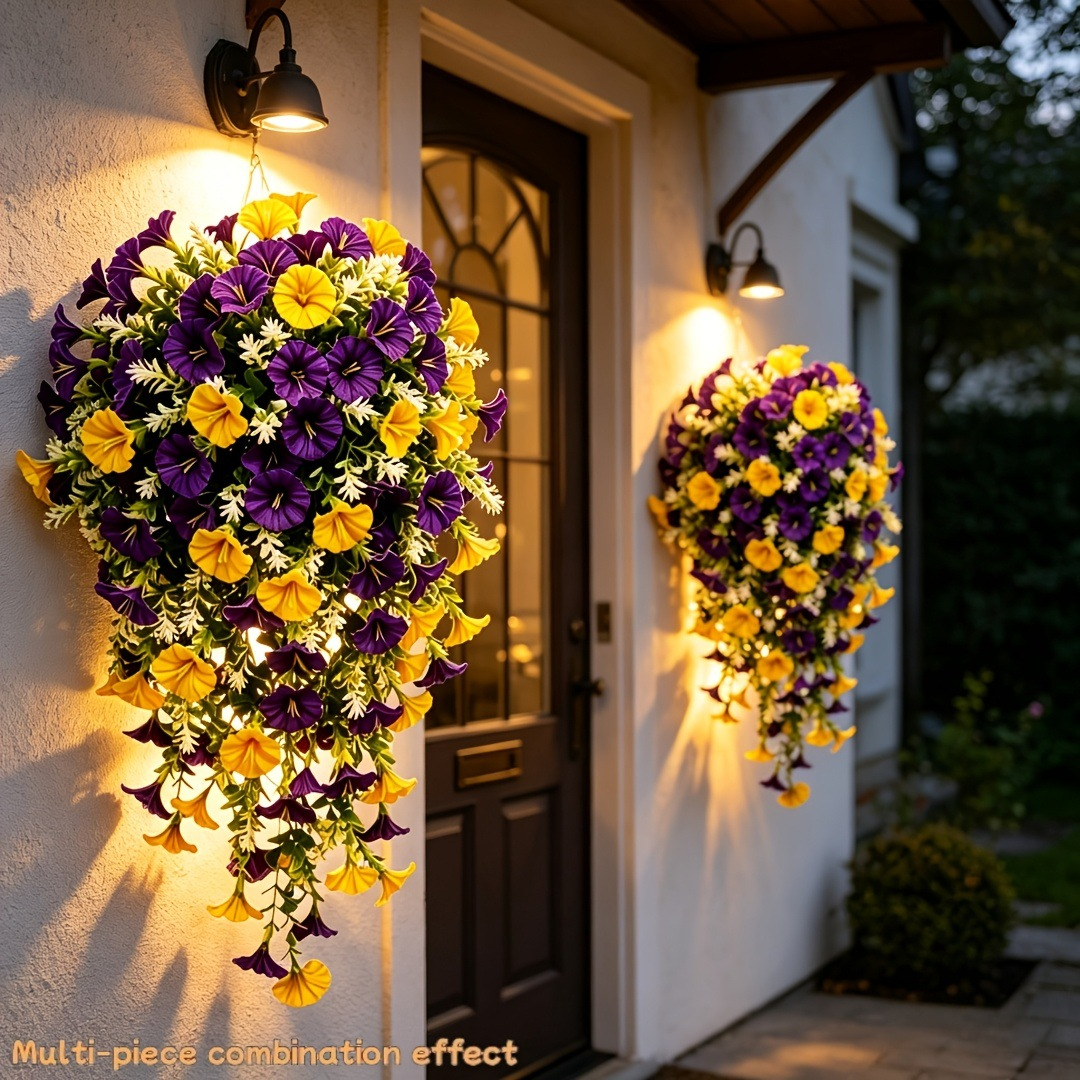 Artificial Morning Glory Vine – Hanging Garden Wall Decor
