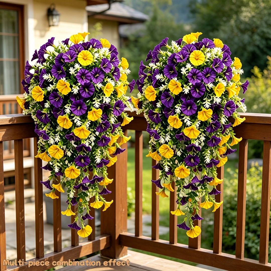 Artificial Morning Glory Vine – Hanging Garden Wall Decor