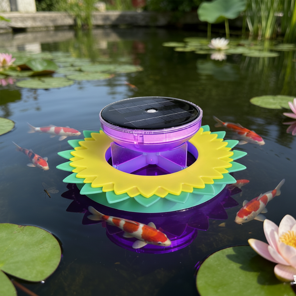 Solar Outdoor Pond Bug Zapper Light – Mosquito and Insect Trap Lamp