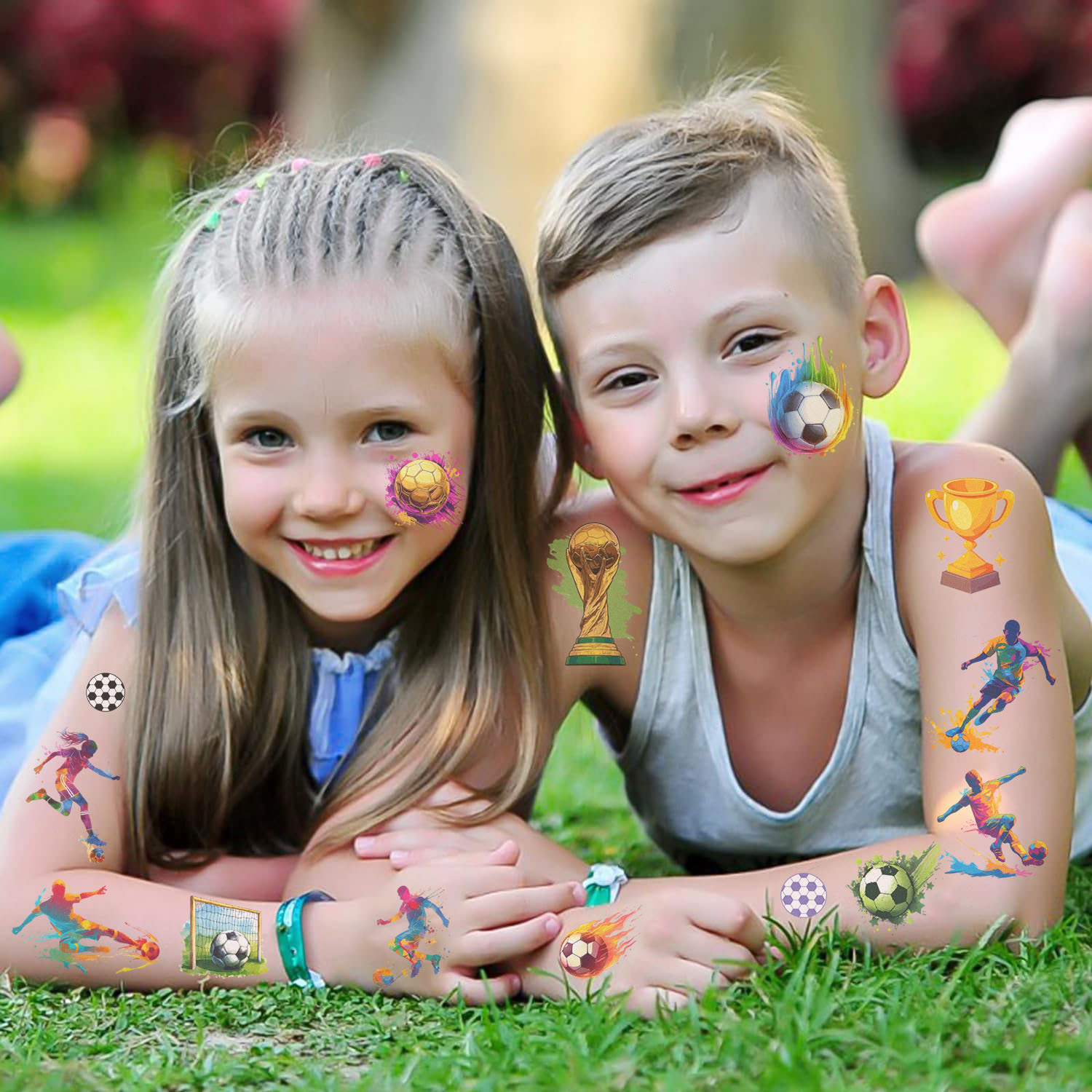 2026 World Cup Waterproof Soccer Tattoo Stickers for Face & Body