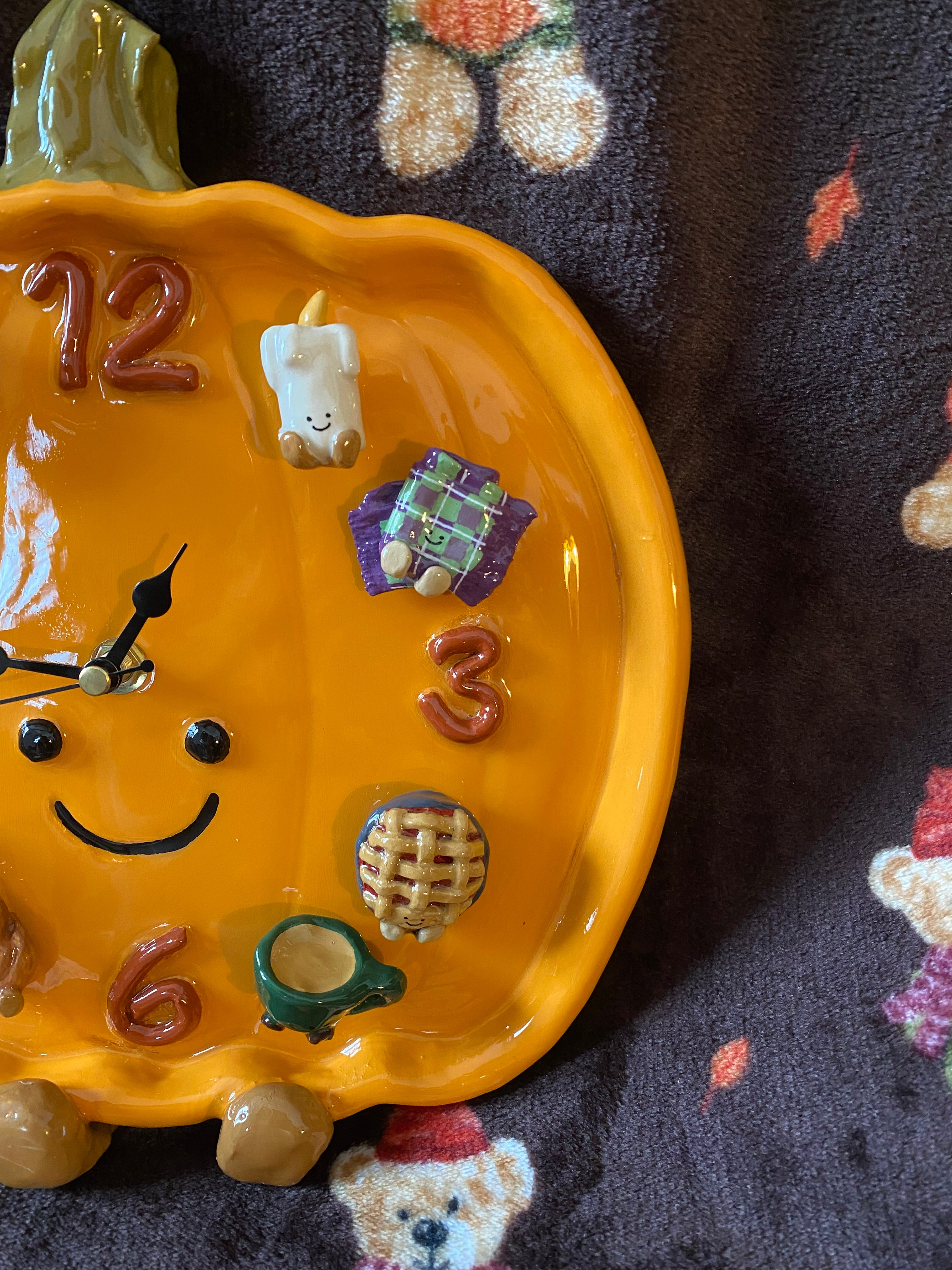 Pumpkin Harvest Decorative Wall Clock