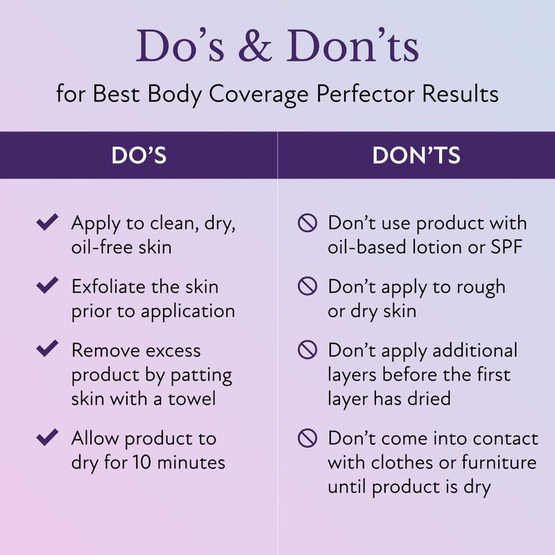 ody Coverage Perfector Cream, Full Coverage Body Makeup Foundation, Waterproof Body Concealer for Legs & Body, Long Lasting Body Makeup with Brush