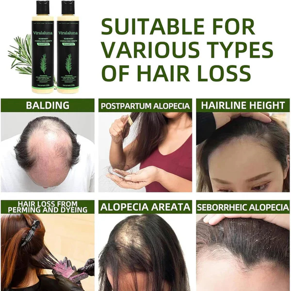 Rosemary Keratin Shampoo for Thicker Hair