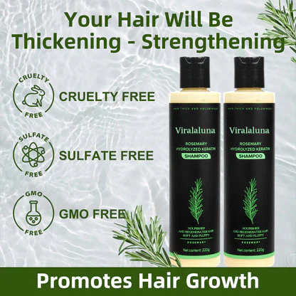 Rosemary Keratin Shampoo for Thicker Hair