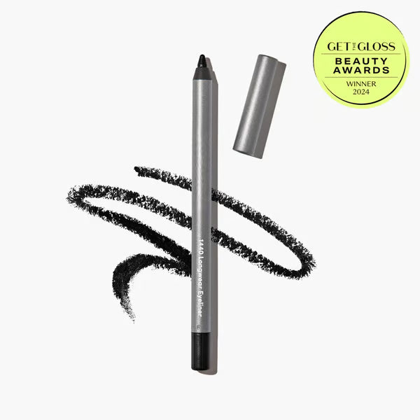 1440 Longwear Black Eyeliner Pencil, Waterproof Smudge‑Proof Eye Liner