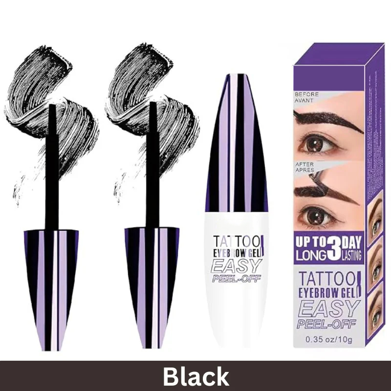 Peel Off Tattoo Eyebrow Gel, Long Lasting Waterproof Brow Makeup