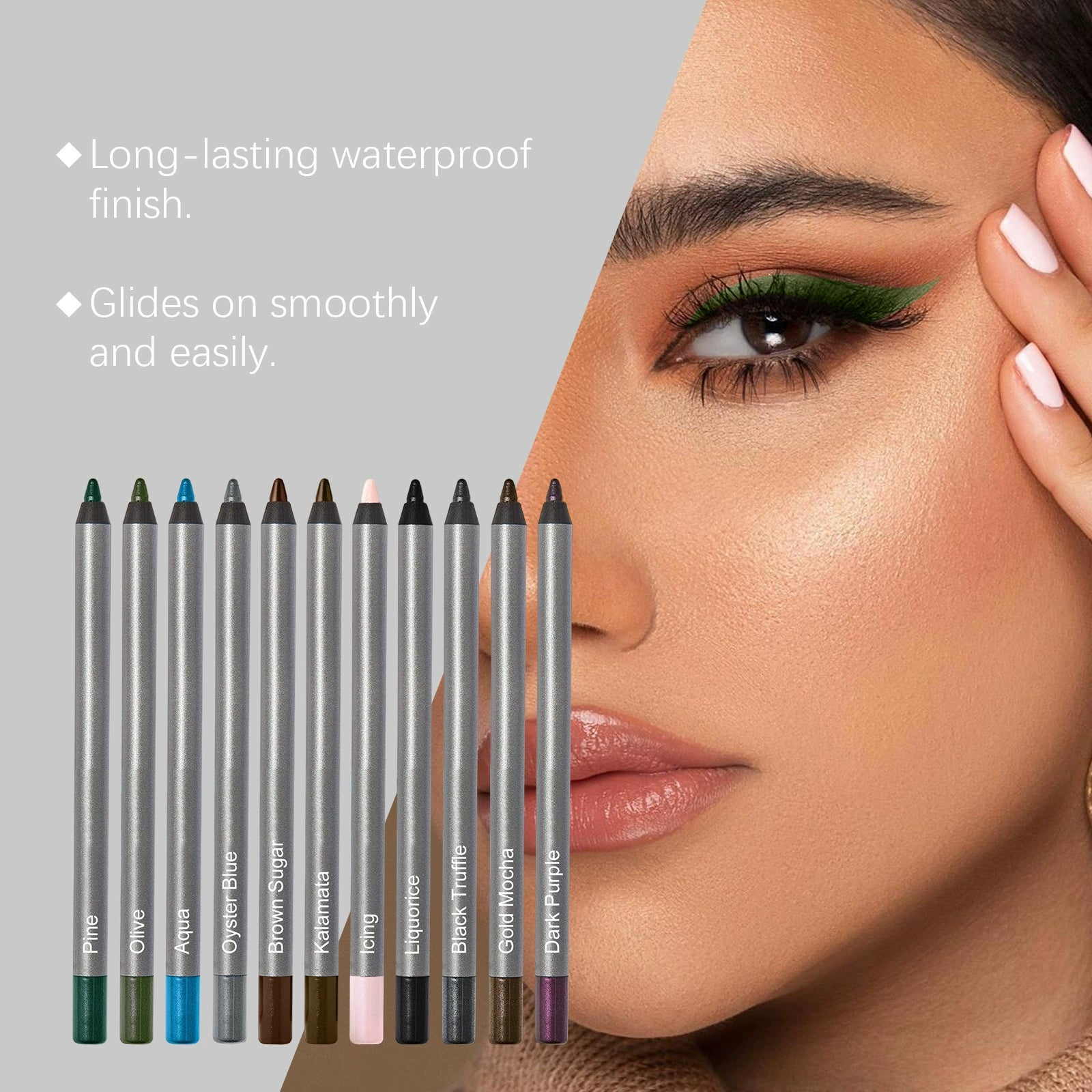 1440 Longwear Black Eyeliner Pencil, Waterproof Smudge‑Proof Eye Liner